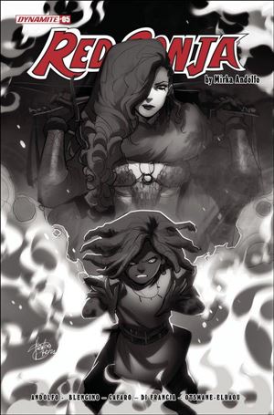 Red Sonja (2021) issue 5-H Mirka Andolfo 1:15 Black & White Cover