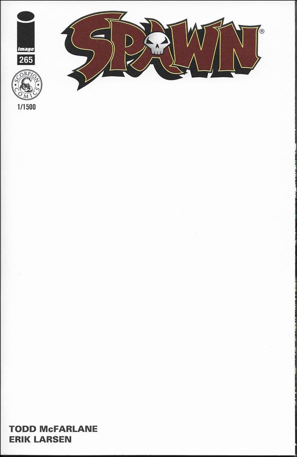 Spawn issue 265-D Scorpion Comics Blank Cover 1/1500