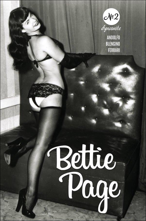 Bettie Page (2023) issue 2-K Photo Black Bag Cover
