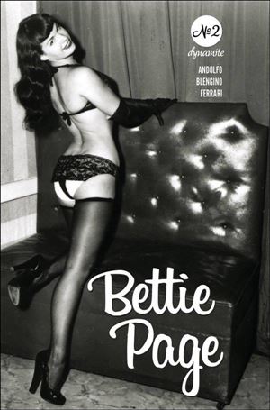 Bettie Page (2023) issue 2-K Photo Black Bag Cover