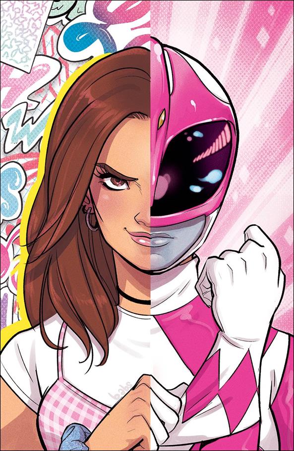 Mighty Morphin Power Rangers Pink issue 1-G Babs Tarr 1:100 Glitter Cover