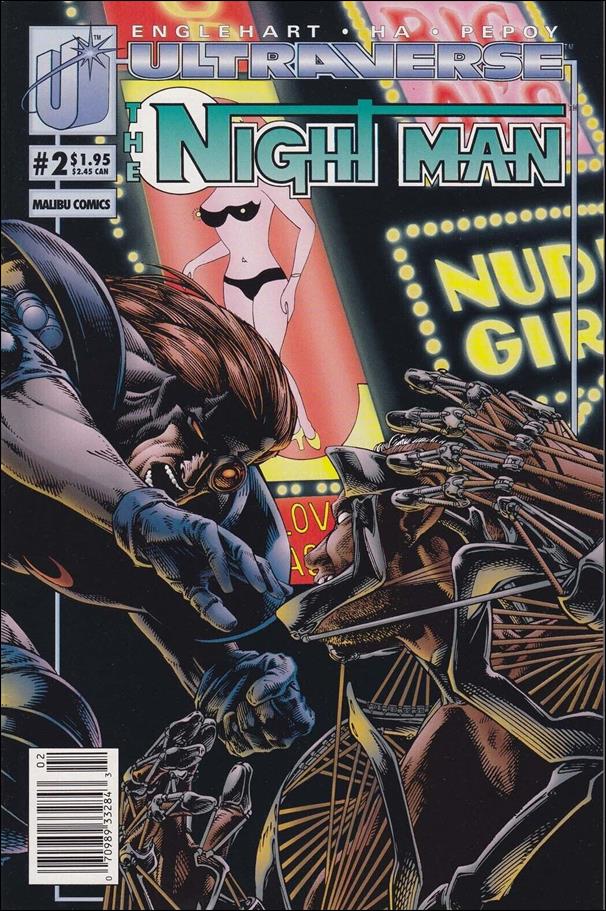 Night Man (1993) issue 2-B Newsstand Cover