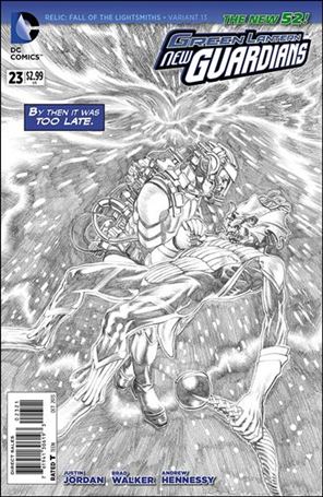 Green Lantern: New Guardians  issue 23-B Rags Morales 1:25 Connecting Sketch Cover