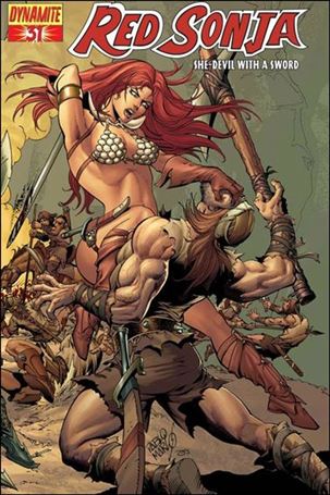 Red Sonja (2005) issue 31-C Pablo Marcos Wraparound Cover 