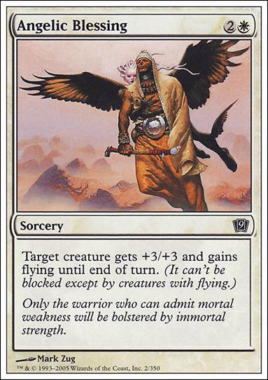 Magic the Gathering: 9th Edition (Base Set) card 2 Angelic Blessing