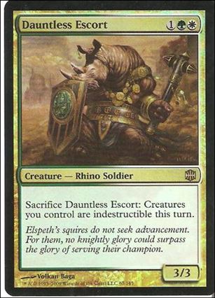Magic The Gathering: Alara Reborn (Base Set) card 67-B Dauntless Escort (foil)
