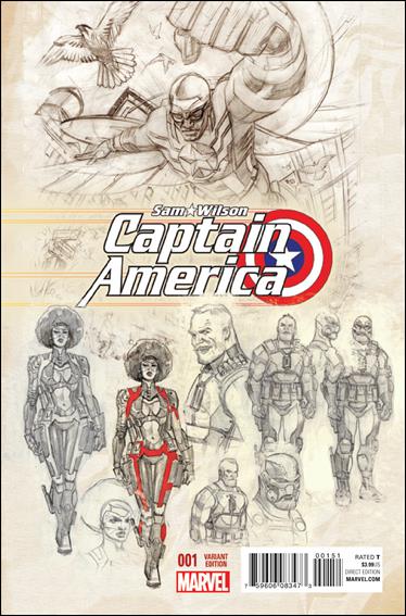 Captain America: Sam Wilson issue 1-C Daniel Acuna 1:25 Design Cover