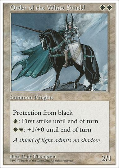 Magic the Gathering: 5th Edition (Base Set) card 49 Order of the White Shield