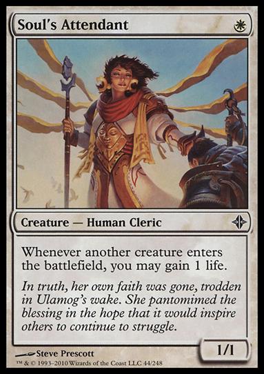 Magic the Gathering: Rise of the Eldrazi (Base Set) card 44 Soul's Attendant