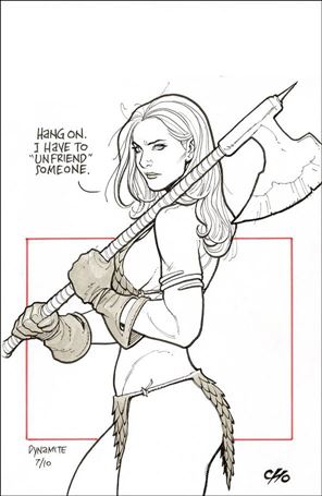 Invincible Red Sonja issue 2-J Frank Cho 1:11 Virgin Cover