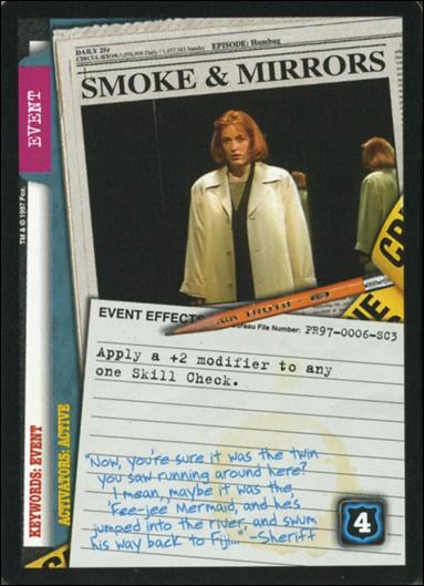X-Files (Promo) card PR97-06-SC3 Smoke & Mirrors
