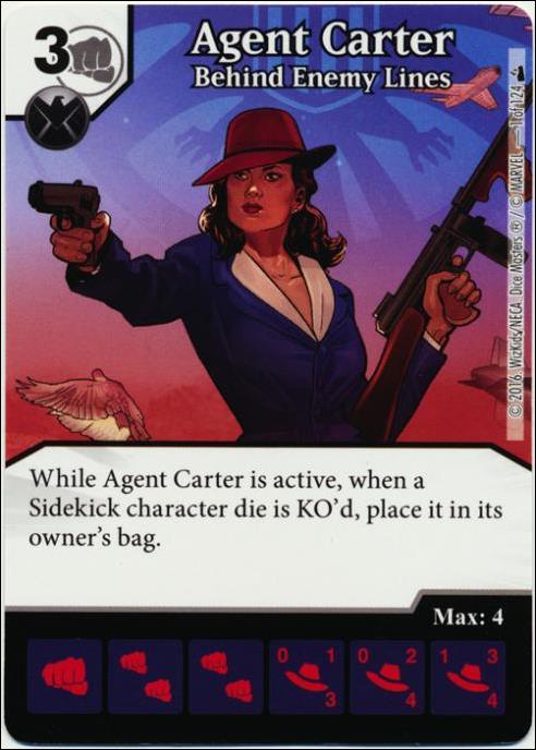 Marvel Dice Masters Deadpool card 1 Agent Carter: Behind Enemy Lines 