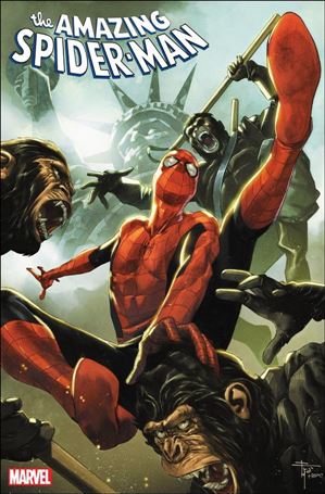 Amazing Spider-Man (2022) issue 19-C Francesco Mobili Planet of the Apes Cover