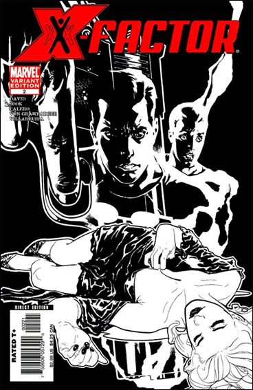 X-Factor (2006) issue 2-B Black and White Cover (2nd Printing)