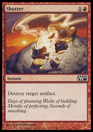 Magic the Gathering: 2010 Core Set (Base Set) card 155 Shatter