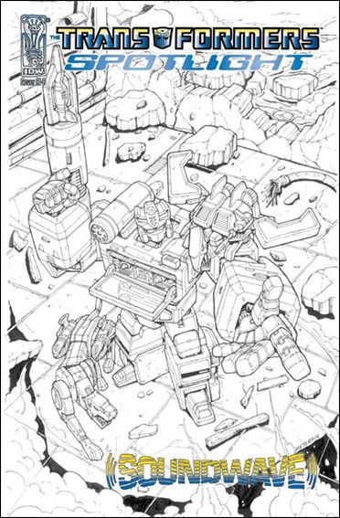 Transformers Spotlight issue nn6-D Soundwave - Marcelo Matere 1:10 Sketch Cover