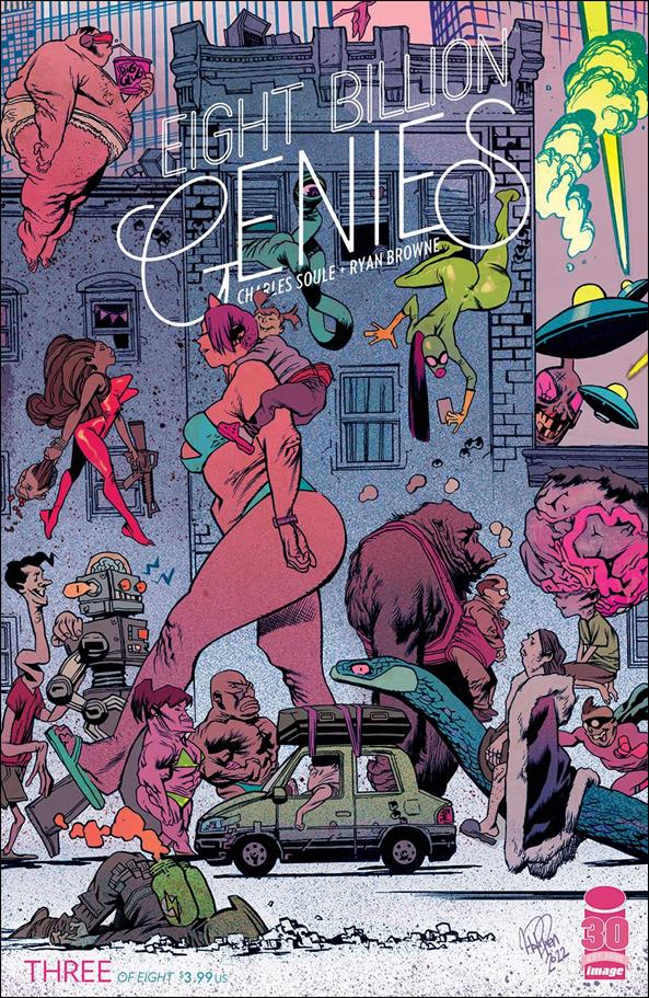 Eight Billion Genies issue 3-B James Harren Cover