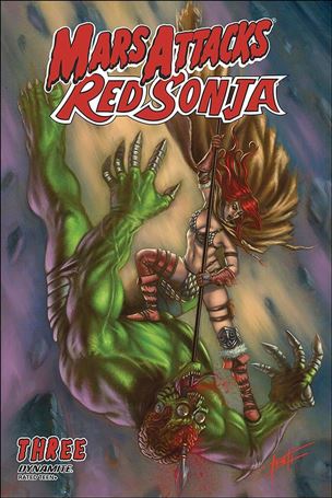 Mars Attacks Red Sonja issue 3-B Luca Strati Cover