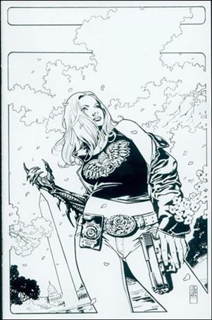 Witchblade (1995) issue 136-C DC Comicon 2010 JG Jones B&W Cover