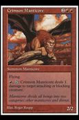 Magic the Gathering: 5th Edition (Base Set) card 218 Crimson Manticore