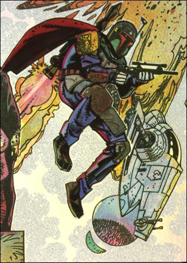 Star Wars Galaxy: Series 2 (Foil Subset) card 10-B Boba Fett - Mirror Foil from Factory Set