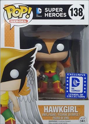 POP! Heroes figure 138 Hawkgirl DC Legion of Collectors