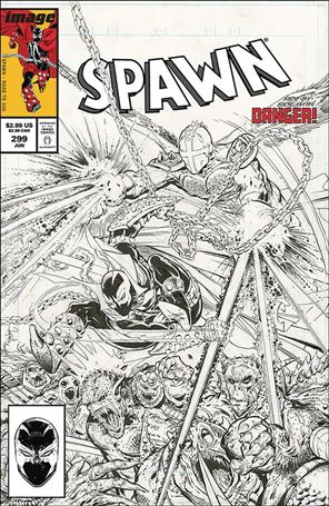 Spawn issue 299-C Black & White Edition