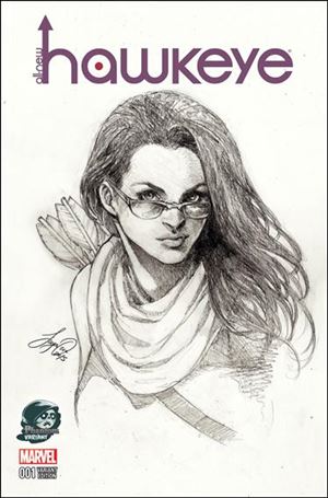 All-New Hawkeye (2016) issue 1-G Siya Oum Phantom Sketch Cover 1/1500