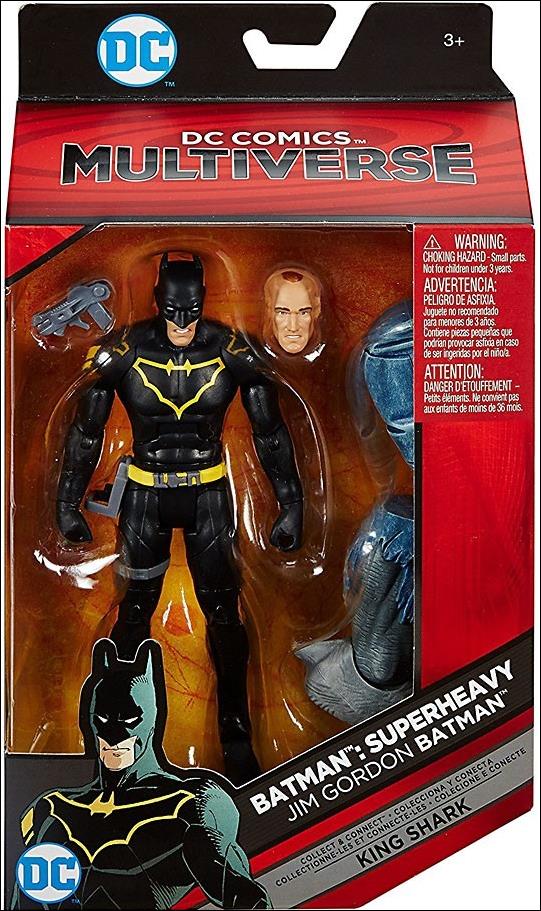 DC Comics Multiverse (King Shark Series) figure 3 Batman: Superheavy Jim Gordan Batman