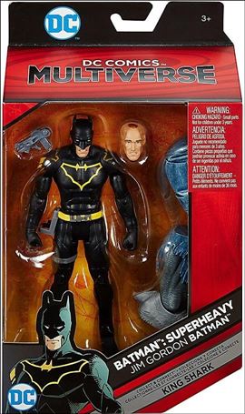 DC Comics Multiverse (King Shark Series) figure 3 Batman: Superheavy Jim Gordan Batman