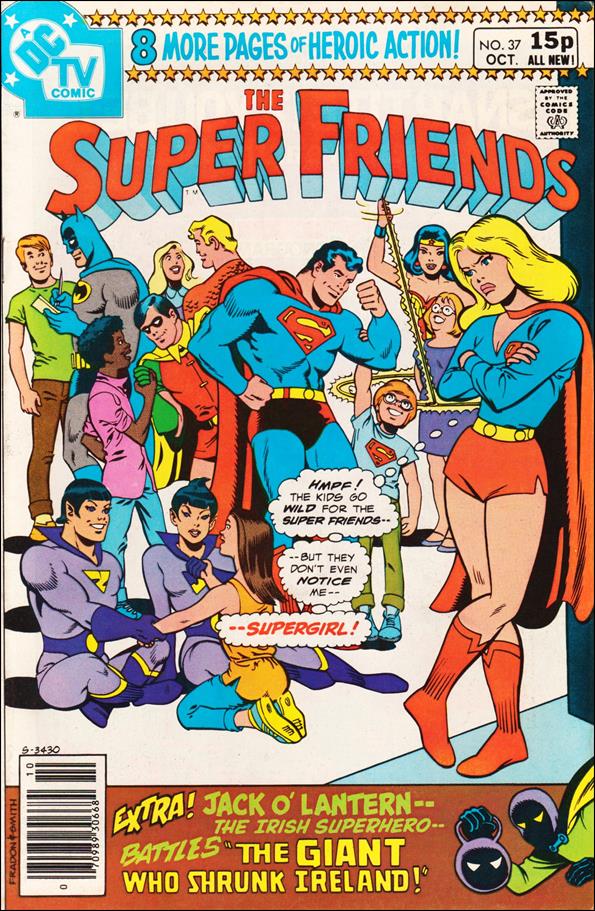 Super Friends (1976) issue 37-B UK Price Cover
