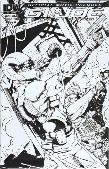 G.I. Joe 2 Movie Prequel issue 3-B Salvador Navarro 1:10 Black and White Cover