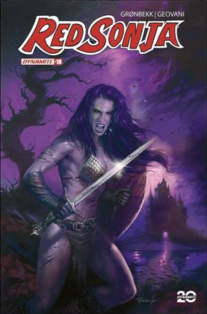 Red Sonja (2023) issue 18-L Lucio Parrillo Ultraviolet Cardstock Cover