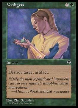 Magic the Gathering: Tempest (Base Set) card 264 Verdigris
