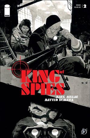 King of Spies issue 2-B Matteo Scalera Black & White Cover