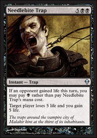 Magic The Gathering: Zendikar (Base Set) card 105 Needlebite Trap