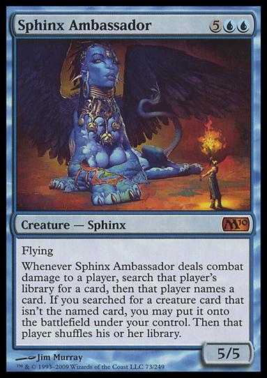 Magic the Gathering: 2010 Core Set (Base Set) card 73 Sphinx Ambassador