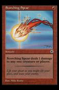 Magic the Gathering: Portal (Base Set) card 148 Scorching Spear