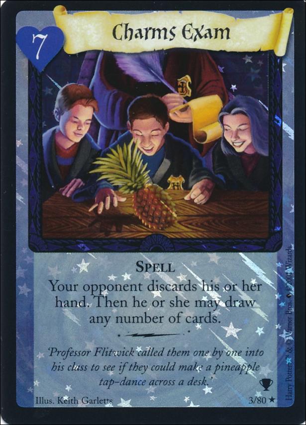 Harry Potter: Quidditch Cup (Base Set) card 3-B Charms Exam