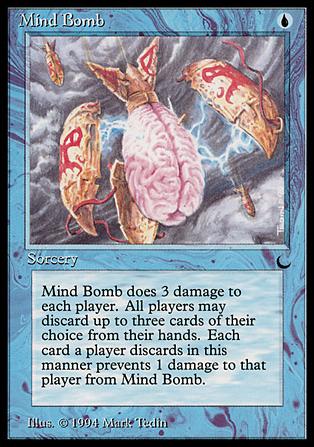 Magic the Gathering: The Dark (Base Set) card 33 Mind Bomb