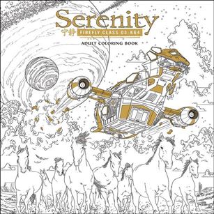 Serenity Adult Coloring Book Cover Image 1