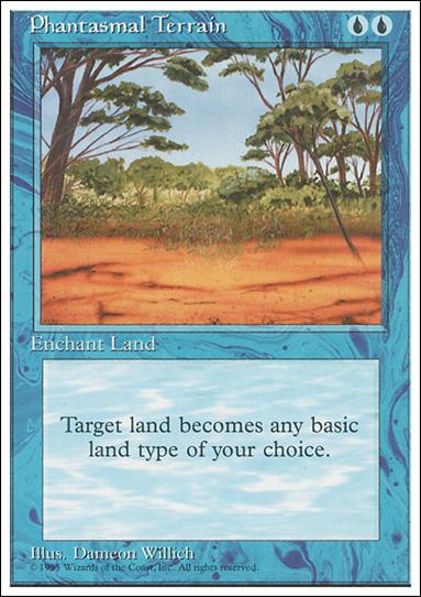 Magic the Gathering: 4th Edition (Base Set) card 89 Phantasmal Terrain