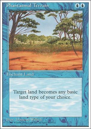 Magic the Gathering: 4th Edition (Base Set) card 89 Phantasmal Terrain