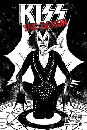 KISS: The Demon issue 2-E B&W Kyle Strahm