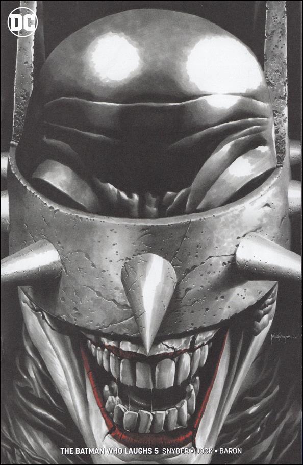 Batman Who Laughs (2018) issue 5-D Mico Suayan Unknown Comics B&W Spot Cover