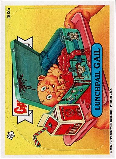 Garbage Pail Kids: Series 10 (Base Set) card 402a Lunchpail Gail