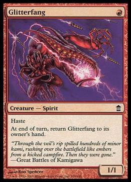 Magic the Gathering: Saviors of Kamigawa (Base Set) card 100 Glitterfang