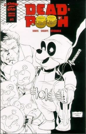Dead Pooh issue 1-B Comi-Kazi Edition Black & White Cover