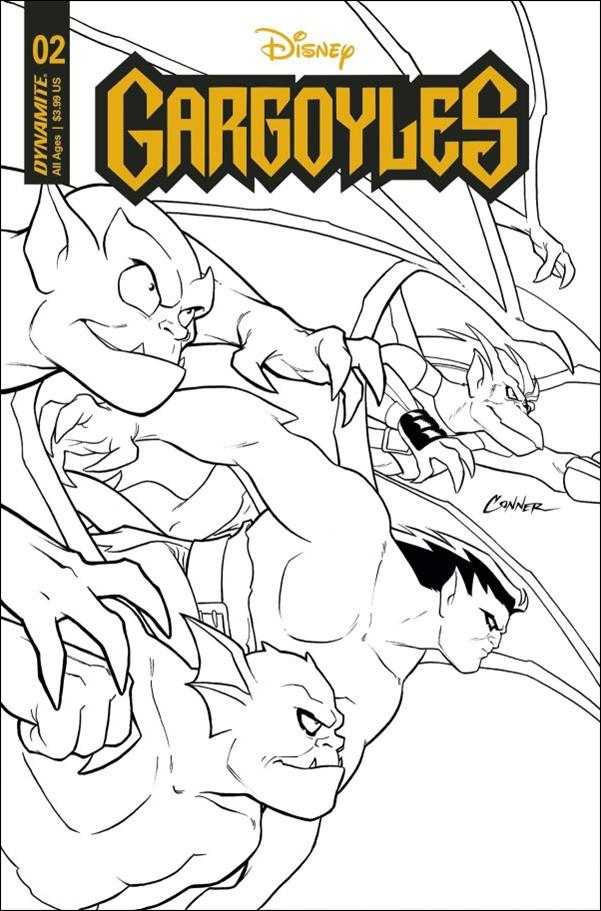 Gargoyles (2022) issue 2-O Amanda Conner 1:100 Line Art Cover