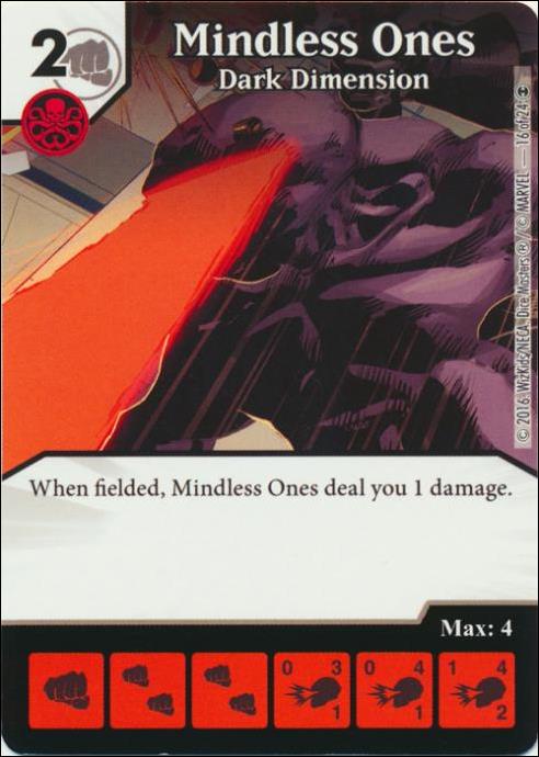 Marvel Dice Masters Doctor Strange card 16 Mindless Ones: Dark Dimension